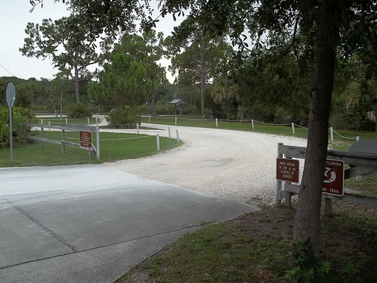 Entrance area of Werner Boyce Salt Springs State Park in Port Richey